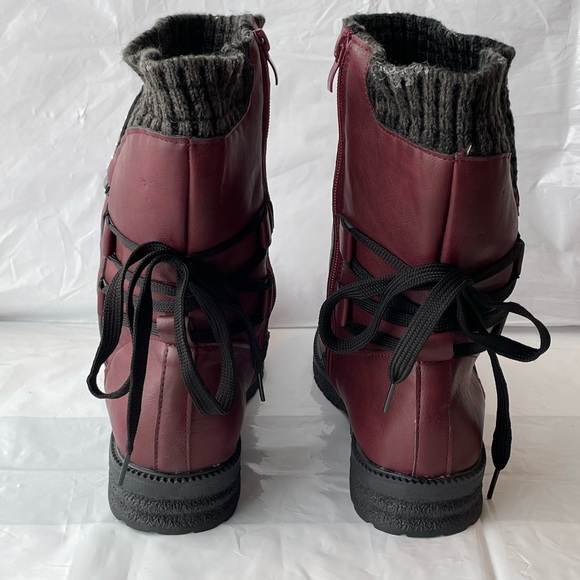 Winter boot, size 41, never worn / brand new.  Burgundy. - Picture 6 of 6
